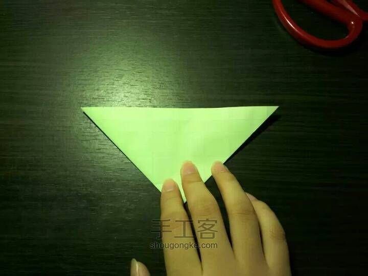 玫瑰纸鹤折纸教程（修改版） 第10步