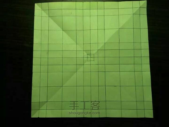 玫瑰纸鹤折纸教程（修改版） 第13步