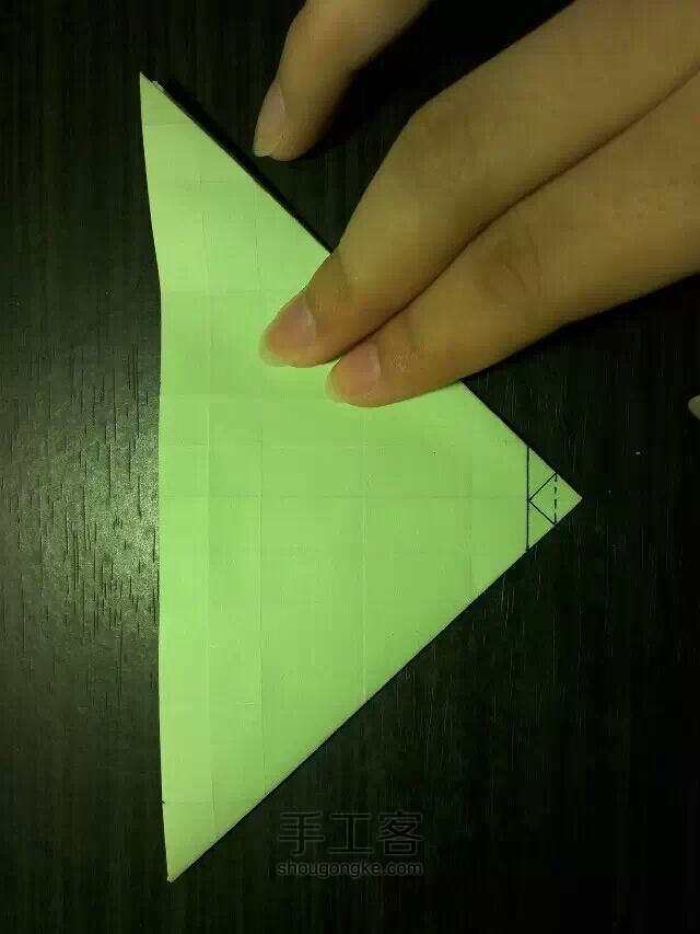玫瑰纸鹤折纸教程（修改版） 第11步