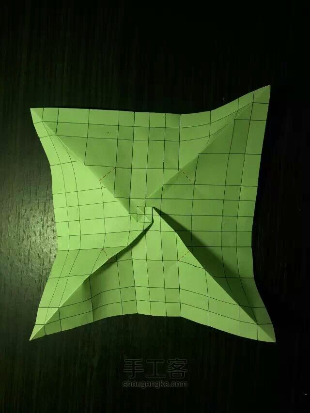 玫瑰纸鹤折纸教程（修改版） 第20步
