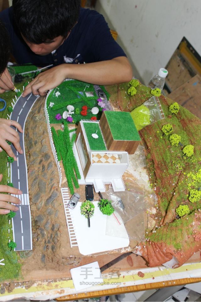 半山绿野别墅模型制作教程 第10步