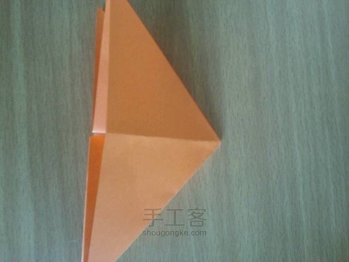 简单折纸蝴蝶教程 第4步