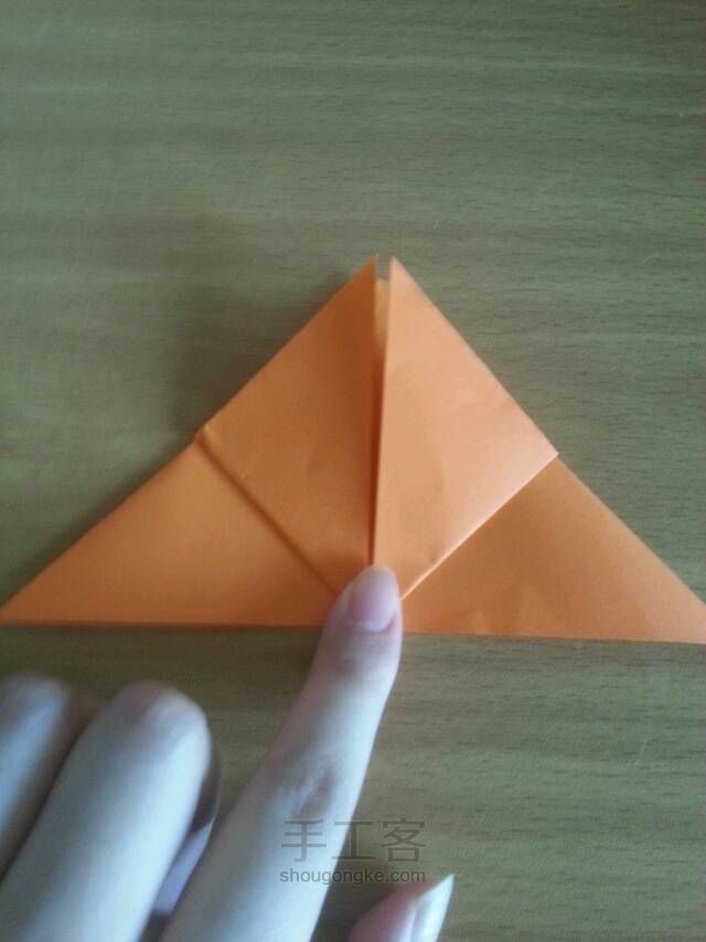 简单折纸蝴蝶教程 第5步