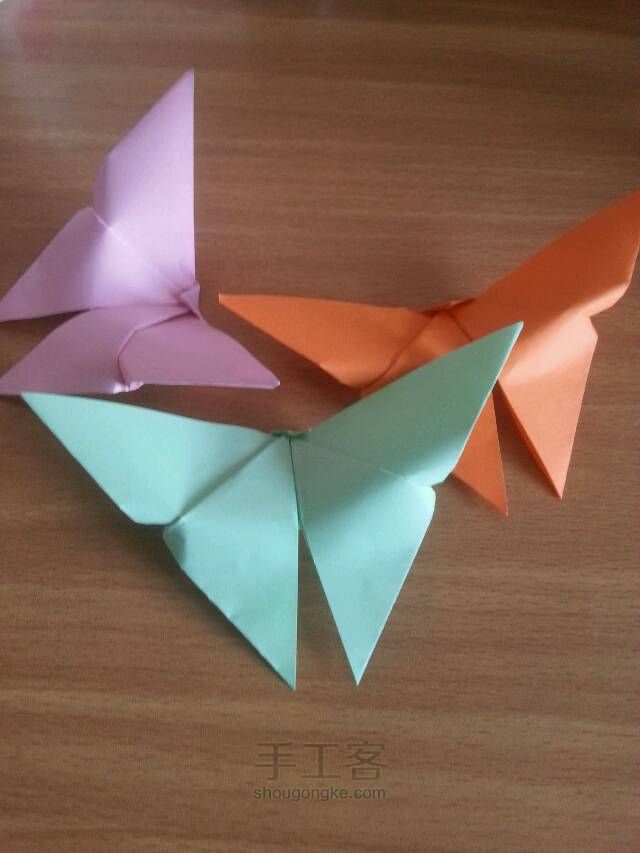 简单折纸蝴蝶教程 第10步