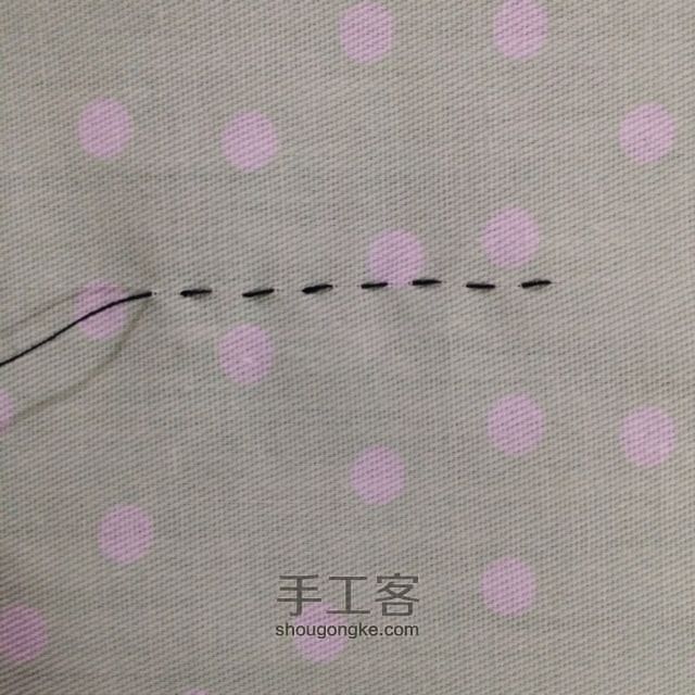 玩布第六课：图解常用手缝针法 第2步