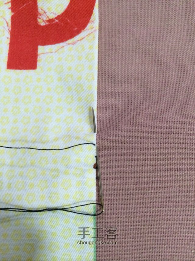 玩布第六课：图解常用手缝针法 第13步