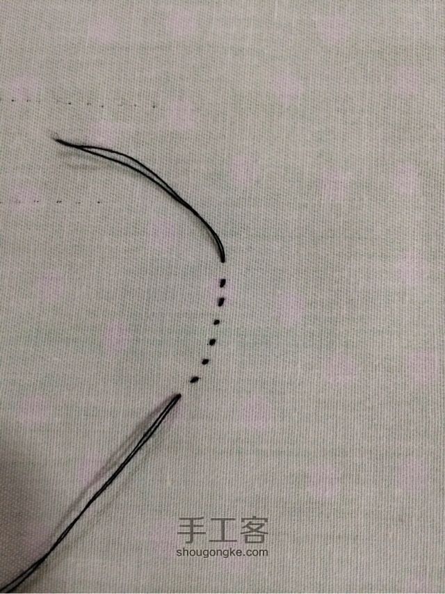 玩布第六课：图解常用手缝针法 第16步