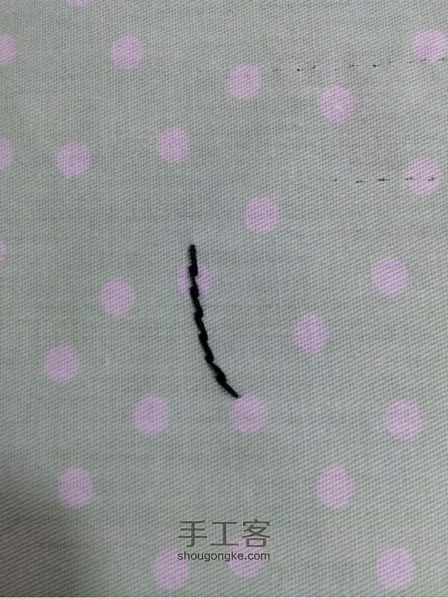 玩布第六课：图解常用手缝针法 第15步