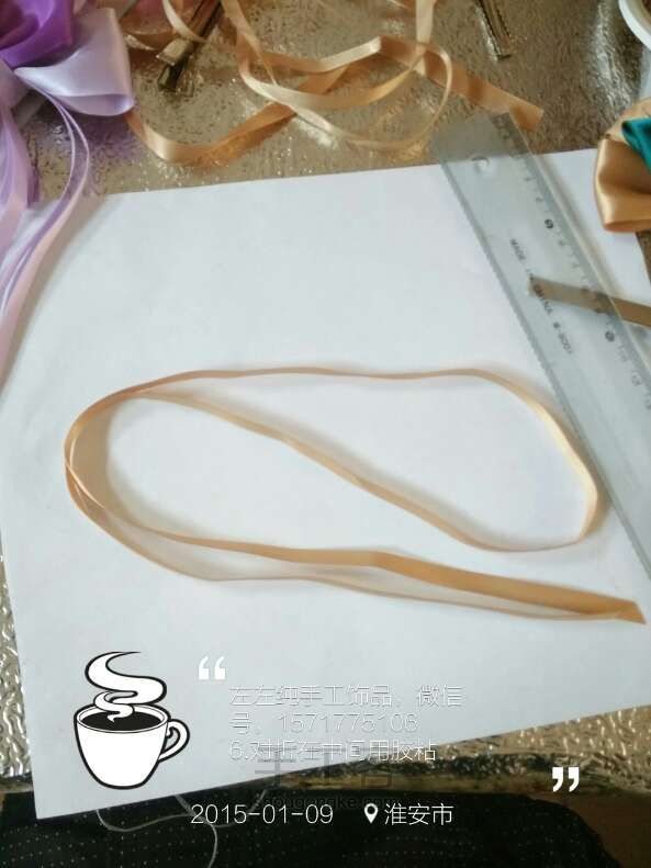 蝴蝶结发卡淑女风制作教程 第7步