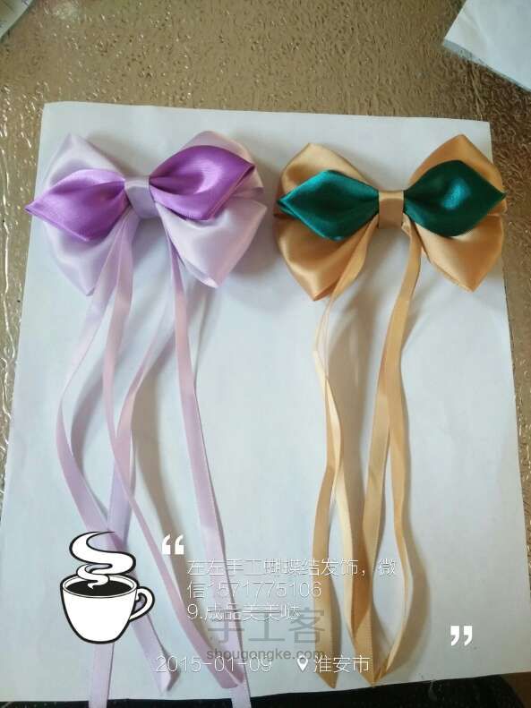 蝴蝶结发卡淑女风制作教程 第11步
