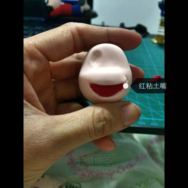 哆啦A梦胖虎粘土制作 第3步