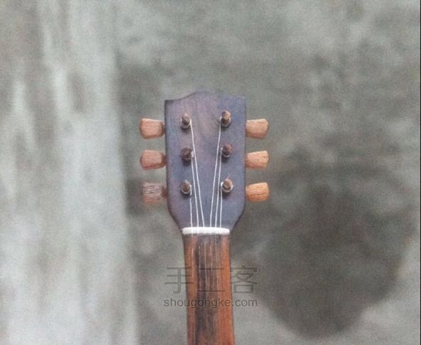 【荒岛】les pual 电吉他小模型制作教程 第20步
