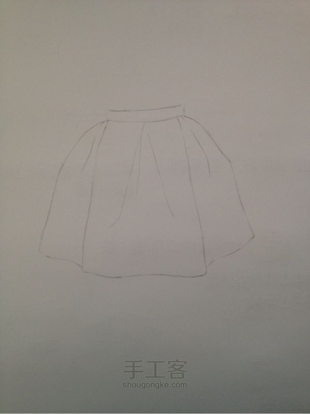 珊瑚绘画课堂_彩铅入门_质感表现_裙子的画法 第4步