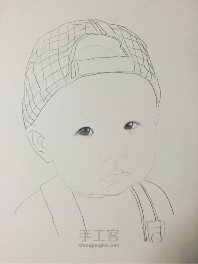 再来一发手绘宝宝肖像教程 第1步