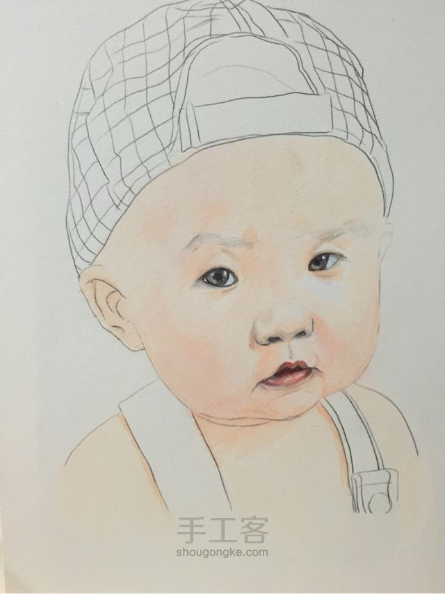 再来一发手绘宝宝肖像教程 第3步