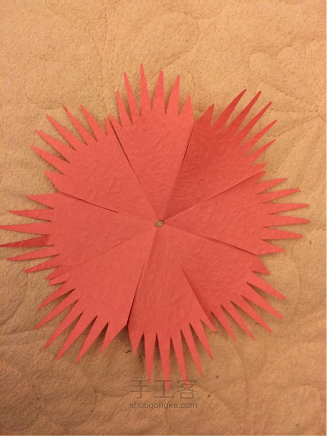 手工纸花 康乃馨制作教程 第11步