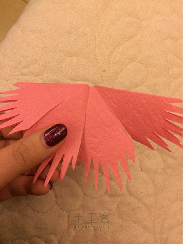 手工纸花 康乃馨制作教程 第10步