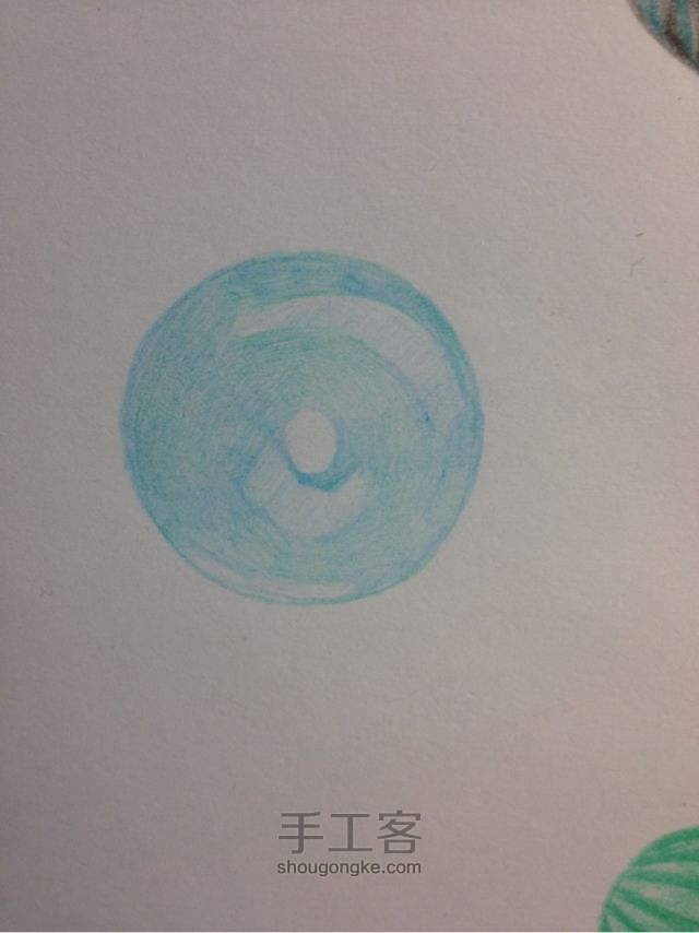 珊瑚绘画课堂_彩铅宝石首饰画篇 第3步