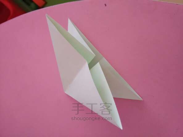 简单折纸蝴蝶教程 第3步