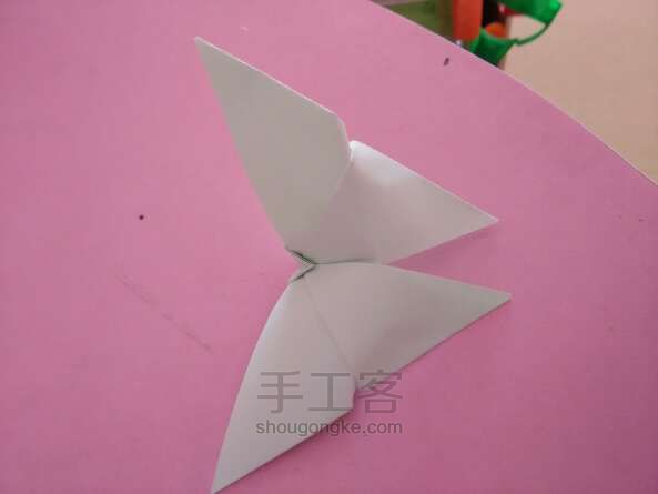 简单折纸蝴蝶教程 第11步