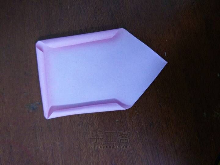 超简单纸玫瑰折纸教程 第3步
