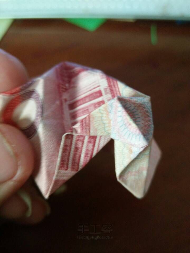 金钱定情玫瑰折纸教程 第27步