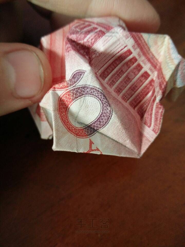 金钱定情玫瑰折纸教程 第29步
