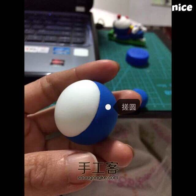 圣诞哆啦A梦制作教程 第6步