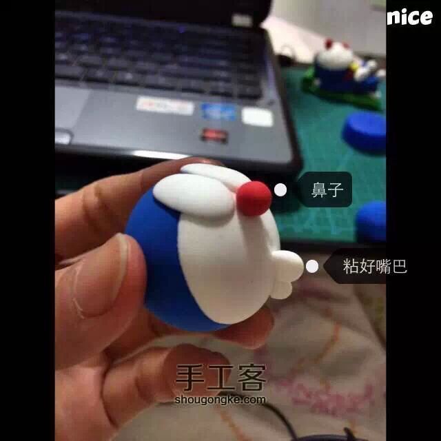 圣诞哆啦A梦制作教程 第11步