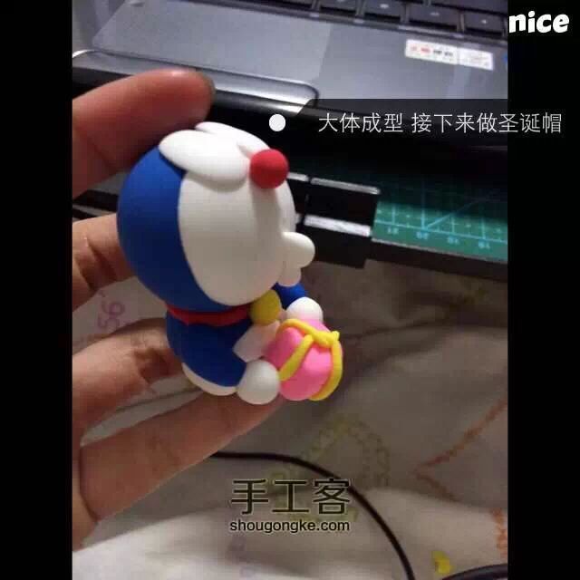 圣诞哆啦A梦制作教程 第17步