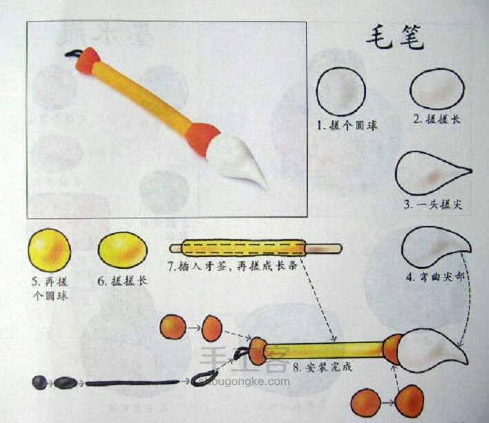 橡皮泥手工教程大全，有萌宝的果断收藏 第21步