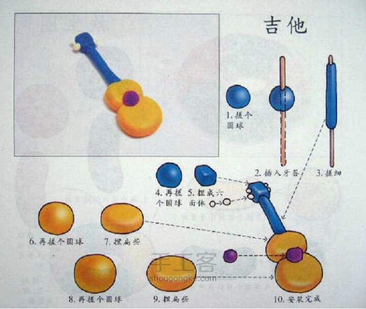 橡皮泥手工教程大全，有萌宝的果断收藏 第43步