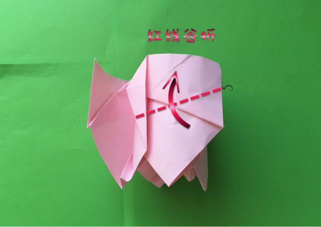 佐藤二重螺旋玫瑰折纸制作教程 第31步