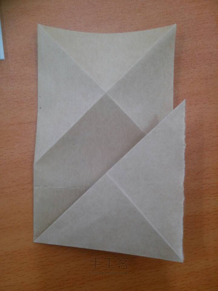 表白利器|心心相印 一张纸折两颗心❤是一个书签一封信一个故事 第6步