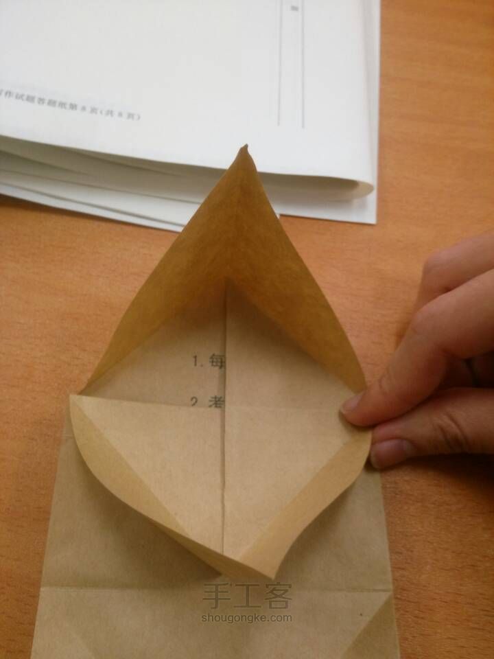 表白利器|心心相印 一张纸折两颗心❤是一个书签一封信一个故事 第14步