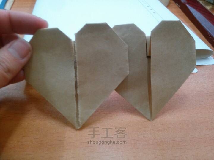 表白利器|心心相印 一张纸折两颗心❤是一个书签一封信一个故事 第32步