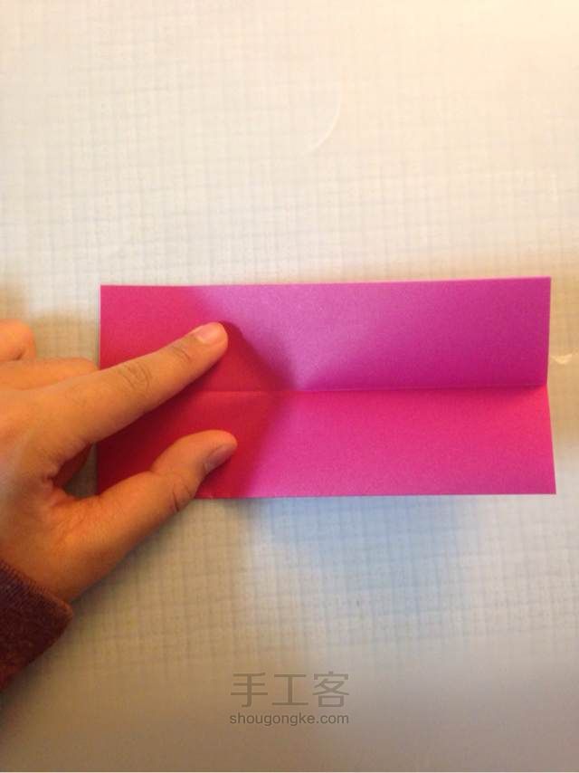 川崎玫瑰 折纸教程 第1步