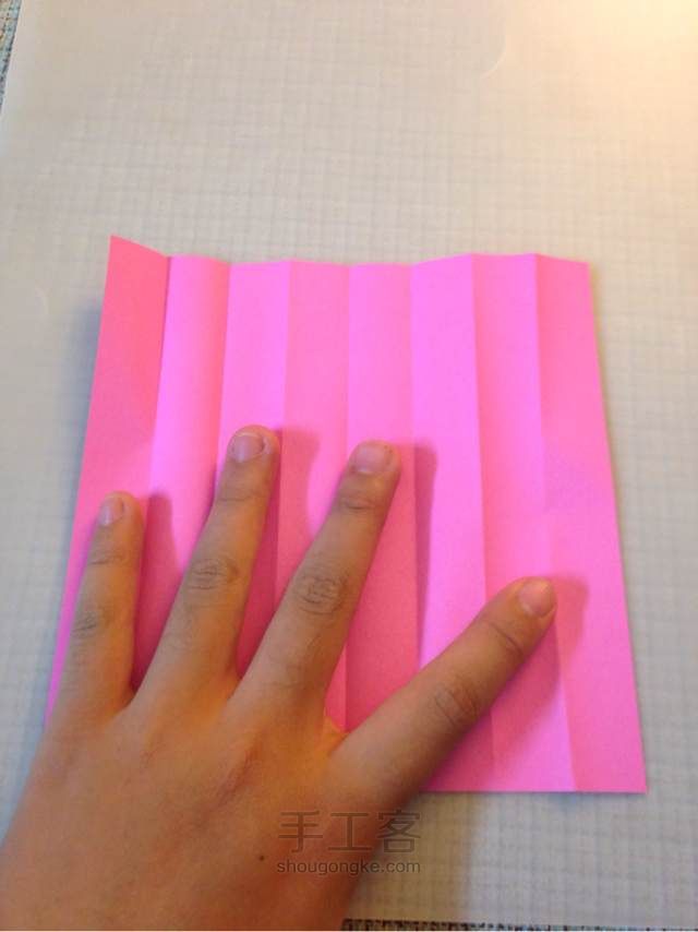 川崎玫瑰 折纸教程 第7步