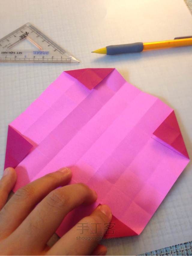 川崎玫瑰 折纸教程 第14步