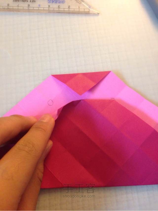 川崎玫瑰 折纸教程 第18步