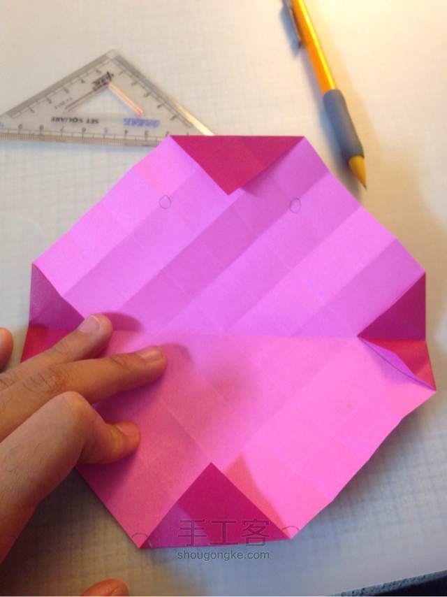 川崎玫瑰 折纸教程 第17步