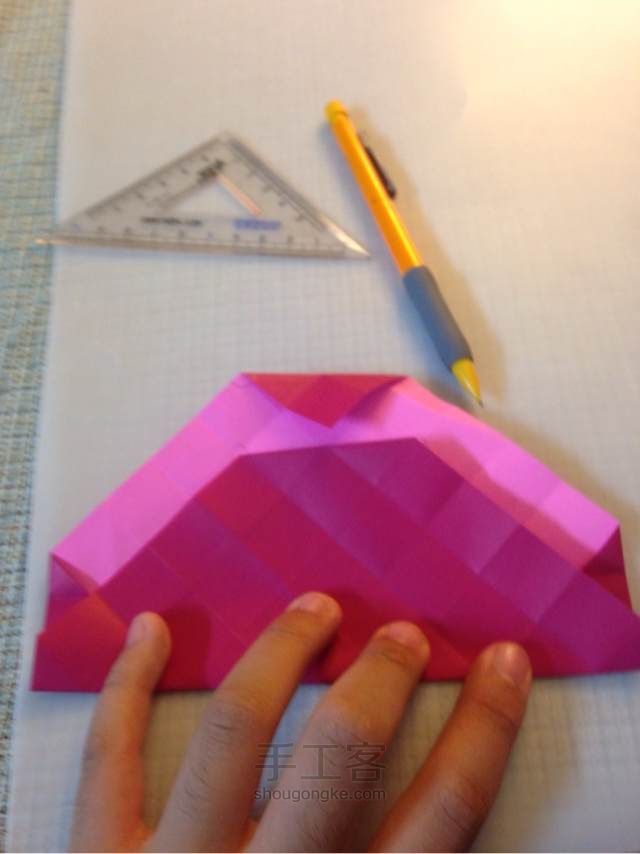 川崎玫瑰 折纸教程 第20步