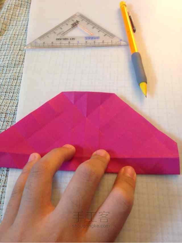 川崎玫瑰 折纸教程 第27步