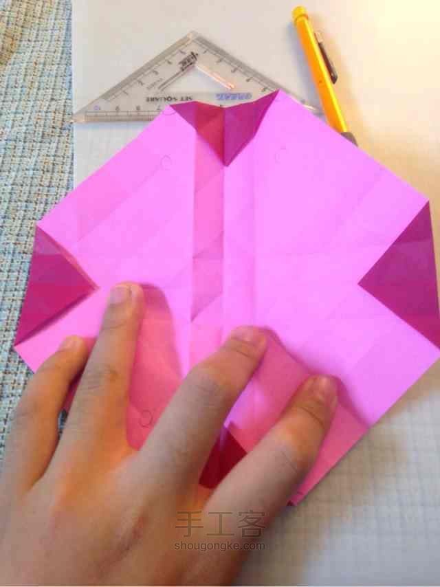 川崎玫瑰 折纸教程 第26步
