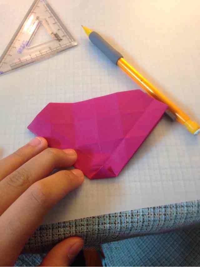 川崎玫瑰 折纸教程 第31步