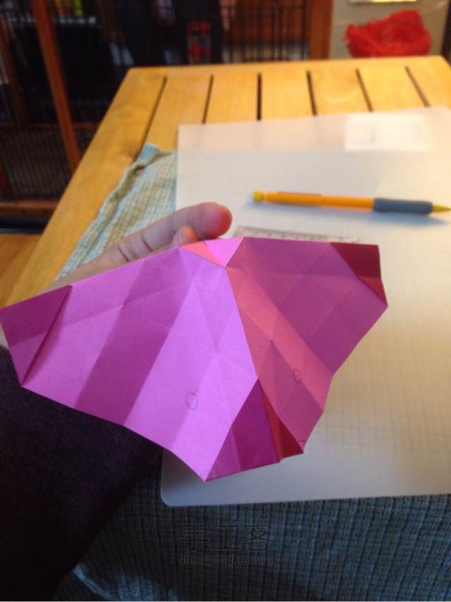 川崎玫瑰 折纸教程 第35步