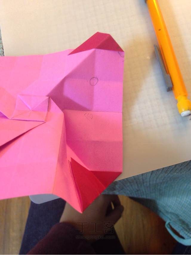 川崎玫瑰 折纸教程 第48步