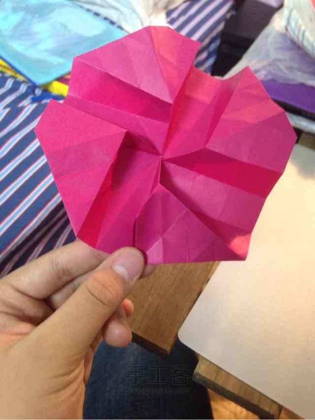川崎玫瑰 折纸教程 第53步