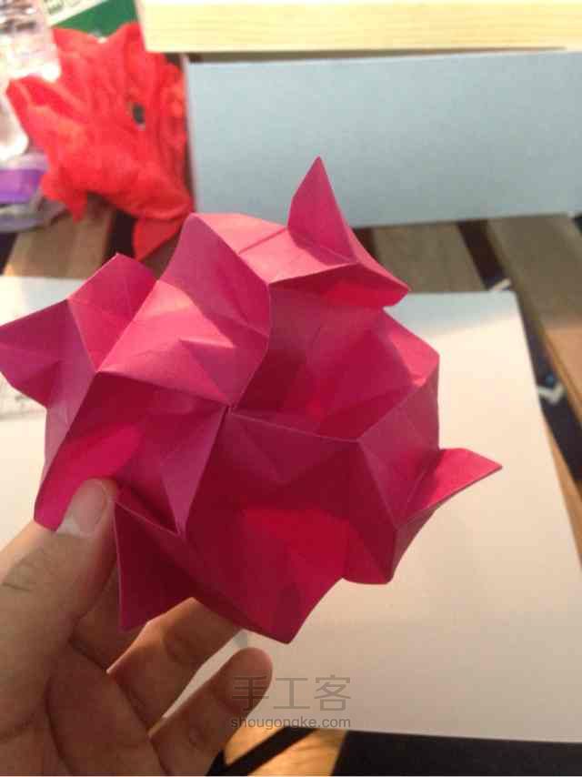 川崎玫瑰 折纸教程 第58步