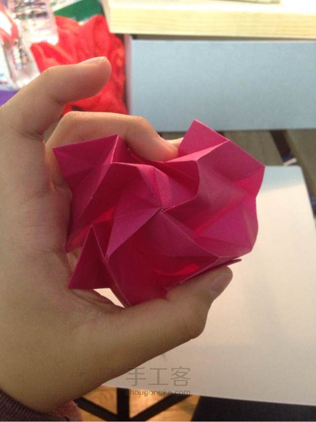 川崎玫瑰 折纸教程 第59步